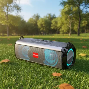 Portable Speaker with RGB LED Light and Bluetooth for Computer Use