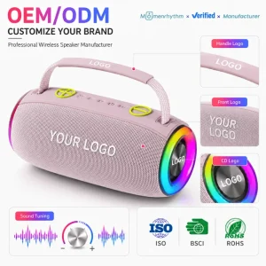 Portable Speakers Bluetooth Custom Logo Outdoor USB Charging Long Endurance Camping Use Waterproof With High Quality Sound