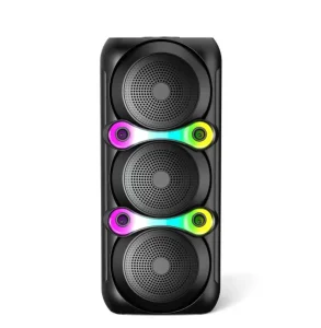 Portable Tower Speaker with Deep Bass for Outdoor Karaoke and DJ Parties Boombox Bluetooth Speakers