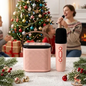 Portable Wireless Karaoke Machine Speaker Outdoor Speaker RGB Lighting Effect Suitable for Family Gatherings