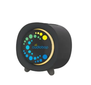 Portable Wireless Mini LED RGB Subwoofer Outdoor Speakers Microphone USB AC Battery 1200mAh Lithium Battery for iPhone 15 Pro