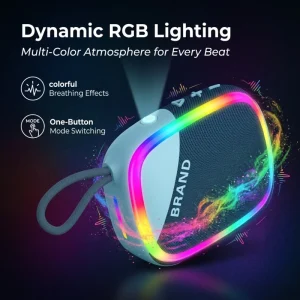 Portable Wireless Speaker Mini Outdoor Audio HiFi Sound Quality Waterproof Dustproof Super Bass Loud Stereo Speaker