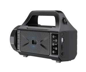 Portable Wireless Speaker with Double Solar Panels Multi-functional Lantern with Bluetooth Speaker Bright Flashlight FM Radio
