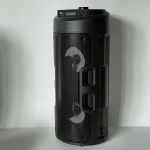 Portable Wireless Speaker with Double Subwoofer Heavy Bass FM Radio Lights EQ Loud St