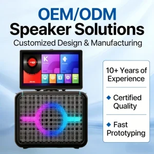Portable Wireless Speaker with Screen 80W Stereo Sound Loud Voice Assistant TWS Multi Room Audio for Indoor Outdoor Use