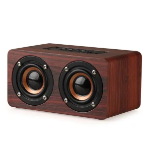 Portable Wireless Wood Active BT 5.0 Speaker 1200mAh Battery System Sound Bar Super Bass Stereo Hand Speaker