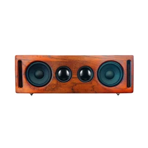 Portable Wooden Wireless Holder BT Speaker with FM Radio Support TF USB Function Super Bass Stereo Speaker