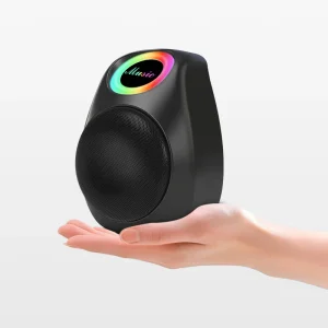 Powerful 50W Portable Bluetooth Speaker with RGB LED Lighting and Deep Bass for Outdoor Party Sound