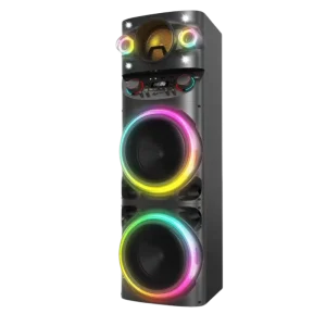 Private Model Dual 15 Inch Led Light Party Speaker Subwoofer Karaoke Home Theater Speaker