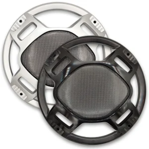 Professional 12 Inch Car Speaker Grille Used for 3″ 4″ 5″ 6″ 6.5″ 8″ 10″ 12″ Circle Silvery Black Decorative Metal Mesh Cover