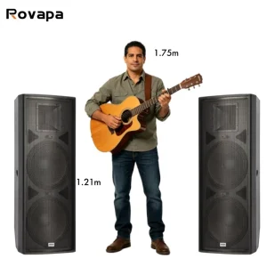 Professional 2 Way 15 Inch PA Speaker 600W 4 Ohm 98dB 127dB SPL Passive Loudspeaker For DJ Church Club Sound System
