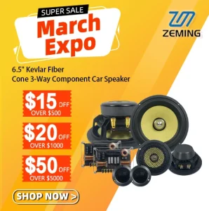 Professional 3 Way Car Component Speaker 6.5 Inch Car Speaker Set