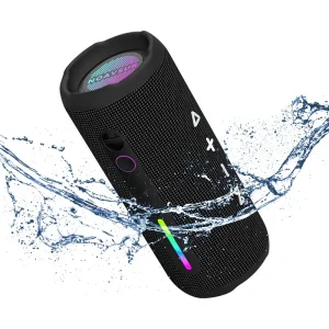 Professional 30-50W IPX7 Waterproof Bluetooth Speaker 3000-5000mAh Battery Deep Bass TF Card/AUX Input Built-in Mic RGB LED