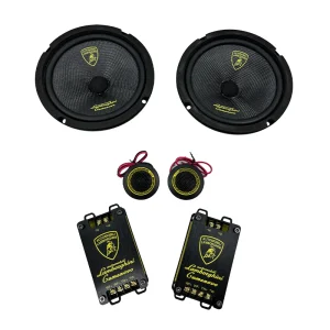 Professional 6.5 Inch Car Audio Component Speakers 70W RMS 20MM Dome Tweeters Aluminum Crossovers 10OZ Magnet System 12V