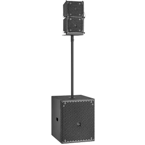 Professional 6.5 Inch Coaxial Matrix Speaker 15 Inch Active Subwoofer Outdoor Surround Sound Hi Res Audio DSP PA System Set for