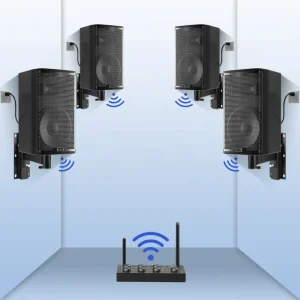Professional 8 Inch Metal Wall Mount Subwoofer with Hi Res Audio and 200W Power for Conference Rooms and Bars