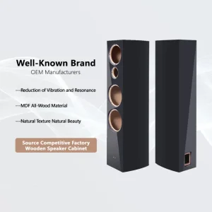 Professional Audio Home Theater Loudspeaker Cabinet Wooden Speaker Box with Empty Shell Speaker Accessories