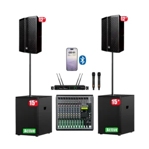 Professional Audio WVF12 Full Range 12 Inch Active Speaker System High Quality Pro Sound
