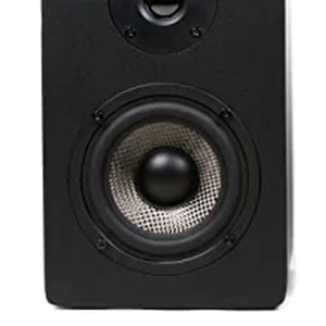 Professional Black Hifi Speakers Wood Material Bookshelf Speaker