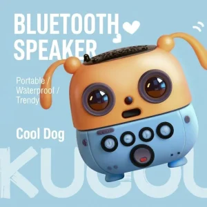 Professional Cool Dog Mini Bluetooth Speaker IP65 Waterproof Portable Wireless Speaker with Deep Bass for Outdoor Creative Gift