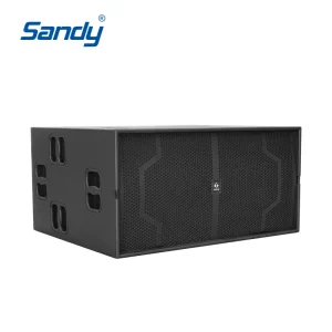Professional DJ Equipment Double 18 Inch Subwoofers DJ Bass Speakers with 4ohm Impedance for Stage Use