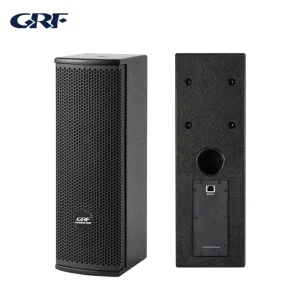 Professional Dante Active Sound Column DSP Portable BT Wooden Full Frequency Speaker Wall Mounted Network with Software OEM