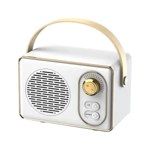 Professional Designer Wireless Audio Box Speaker Fashionable Retro Design with Loud Sound TF Card FM Radio