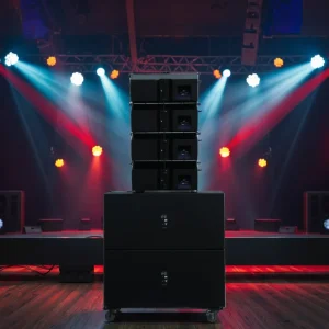 Professional Full-Range Line Array Speakers Metal Passive Sound System for Church Audio Installation