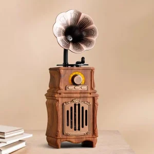 Professional Grain Finish Speaker Solid Wood Loudspeaker