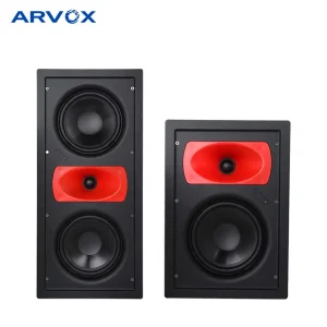Professional Hi-Fi Speaker Home Theater Sound System 2-Way Commercial Audio PA System Microphone Wall Ceiling Frameless