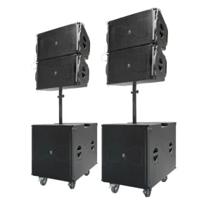 Professional Line Array Speaker Waterproof Audio Sound Equipment Outdoor Active PA System