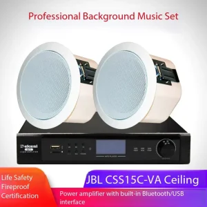 Professional Meeting Room Audio System Package CSS 15C VA Embedded Background Music Broadcast Ceiling Speaker Set