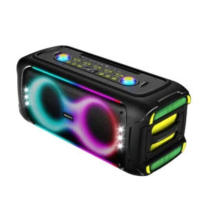 Professional Multifunction Outdoor BT 5.2 Waterproof IPX 6 RGB LED Computer Compatible Portable Gaming Karaoke Speakers