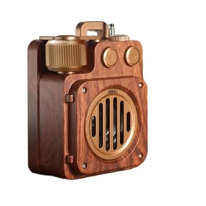 Professional Nostalgic Wood Finish Bedroom Audio 30W(Peak) Wireless Portable Speaker