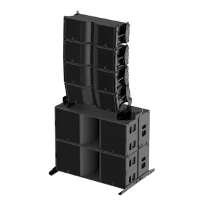 Professional Outdoor Concert Sound System 2-Way Dual 12 Inch Line Array Speakers Wood Enclosure 1800W Peak Power 42Hz-20kHz