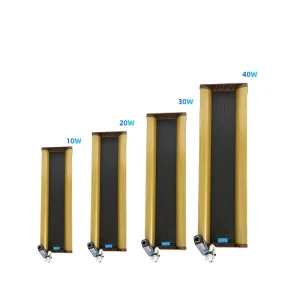 Professional PA System Column Waterproof Aluminum Alloy Speakers Remote Control for Outdoor Spaces Mosques Swimming Pools