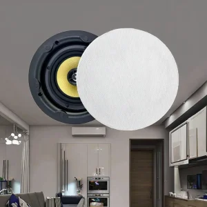Professional Speaker 5.25 Inch in Wall Amplifier Speaker Passive Sounds System Hi-Fi In-ceiling Speaker Home Use Mounted Audio