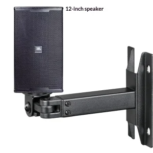 Professional Thickened Speaker Wall Mount Bracket with Left-Right Rotation and Up-Down Swivel & Tilt Audio Speaker Holder
