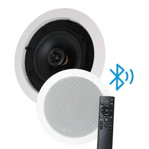 Professional Wireless 8 Piece Ceiling Speakers Dual Mode for 2.0 Channel Home Cinema Surround Sound Easy Retrofit Audio