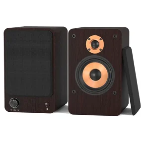 Professional Wood Studio Monitors 100W Powered Wireless Mini Recording Black Music Mixing Audio Home Theater System 2.0 Channel