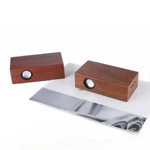 Promotional Small Portable Wireless Natural Wooden Speaker Smart Induction Speaker