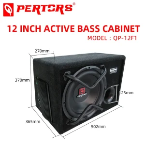 QP-12F1 Active Speaker Cabinet Car Audio Subwoofer 650WATTS