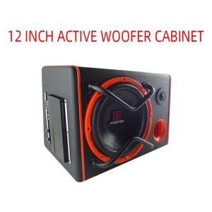QP1201 Car Audio Subwoofer 12inch Active Subwoofer Active Speaker Cabinet
