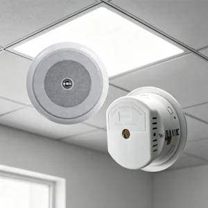 Quick Mounting 5 Inch 10W Transformer Indoor Ceiling Speakers with Surround Sound and Hi Res Audio for Public Address System