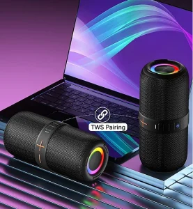 RGB 20W Customized Outdoor Home Bass Waterproof Party Stereo Sound Subwoofer OEM Wireless Camping Portable Music Speaker