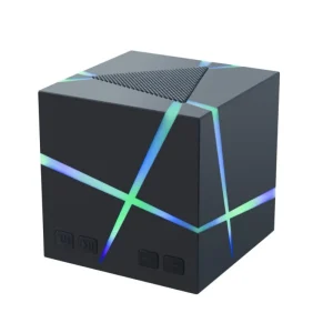 RGB Cube 5.3 Speaker Outdoor Car Ready Card Slot Subwoofer Compact Mini Desktop Home Use Plastic