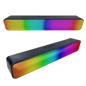 RGB Gaming 10W 5.0 PC Desktop Speakers with AUX & USB-C for Movies Music Gaming and Multimedia