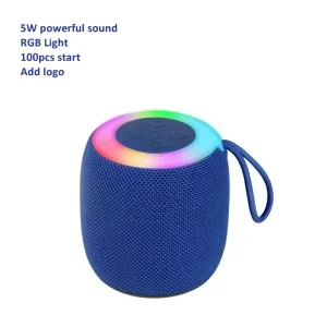 RGB LED Light Stereo Bluetooth Outdoor Powered Wireless Mini Gaming Portable Bluetooth Speakers