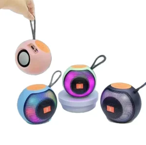 RGB LED Lighting Portable 5.1 Speaker Built-in Mic Memory Card Support for Computer Mobile Phone Handheld Outdoor IPX5