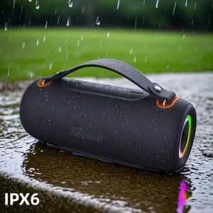RGB LED Lights Speaker XL-09 BT5.2 Waterproof Wireless Speaker with Rechargeable Battery for Home Theatre and Karaoke